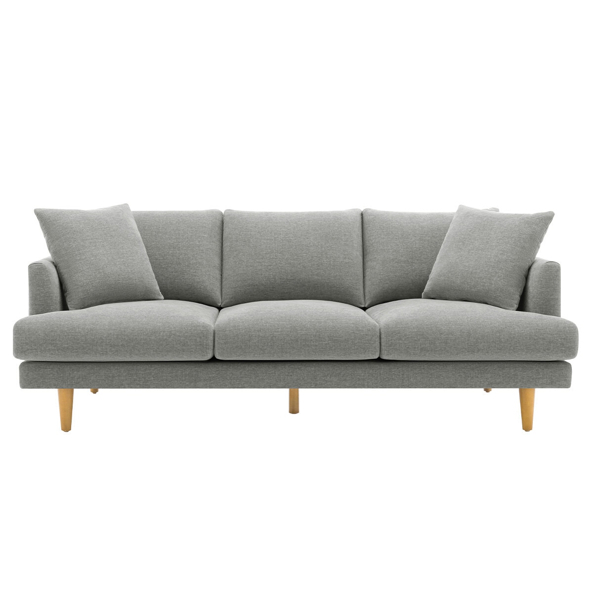 Crown Fabric Sofa Light Grey