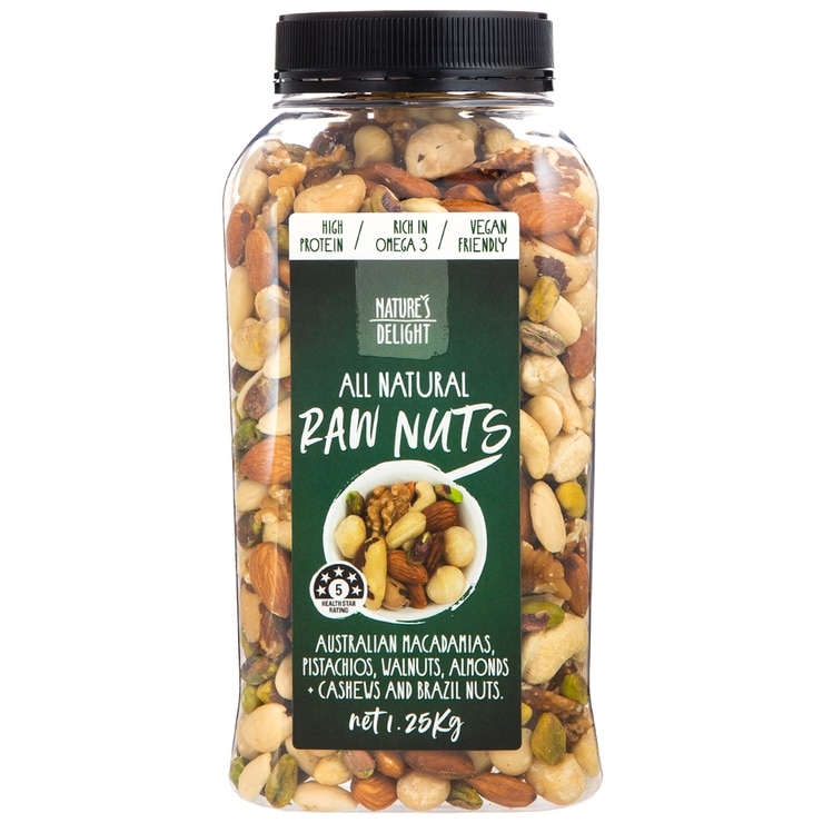 Nature's Delight All Natural Raw Nut Mix 2 x 1.25kg | Costco Australia