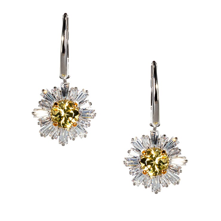 Swarovski Sunshine Pierced Earrings Yellow | Costco Australia