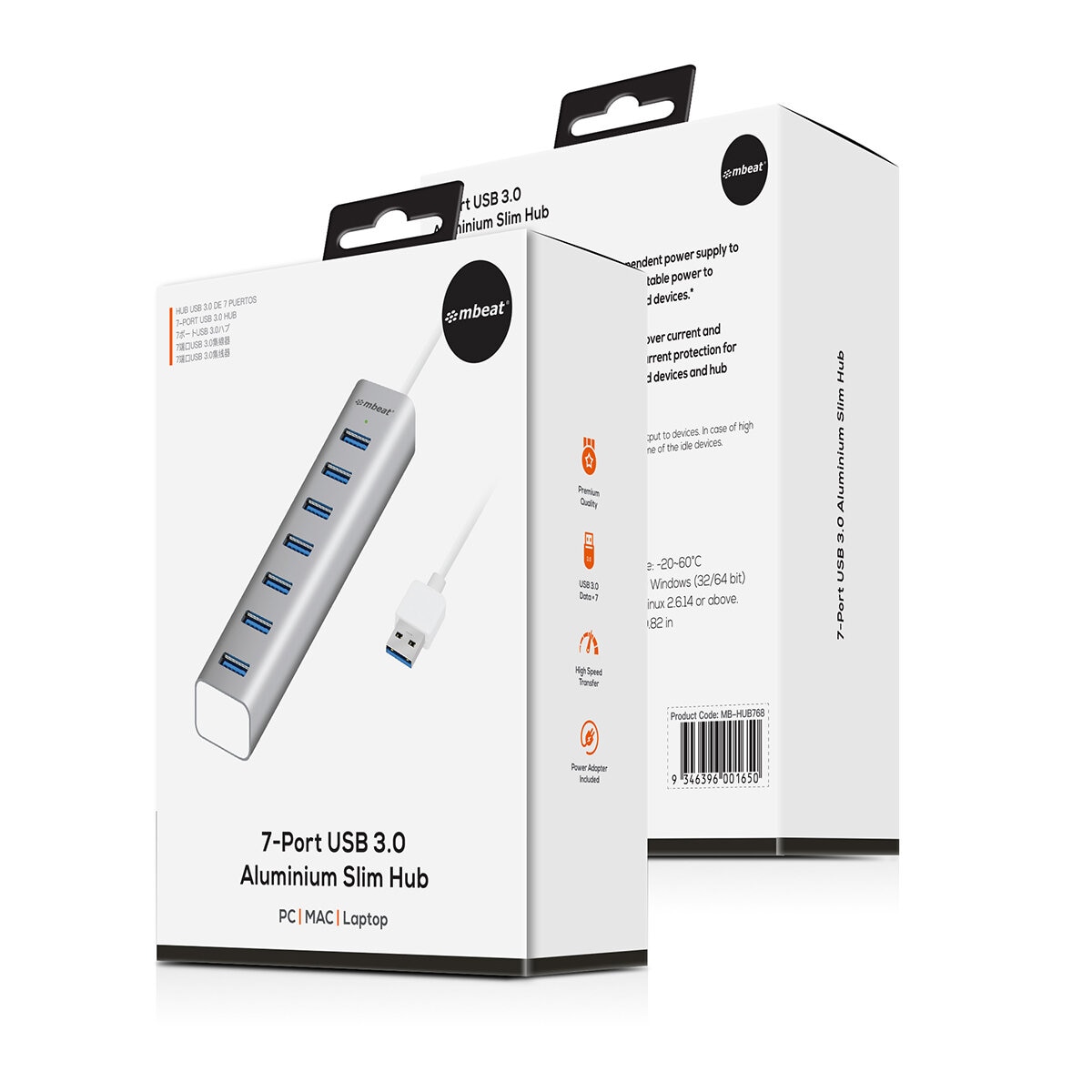 mBeat 7-Port USB 3.0 MB-HUB768