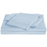 Sheet Set Stripes Queen - Chambray