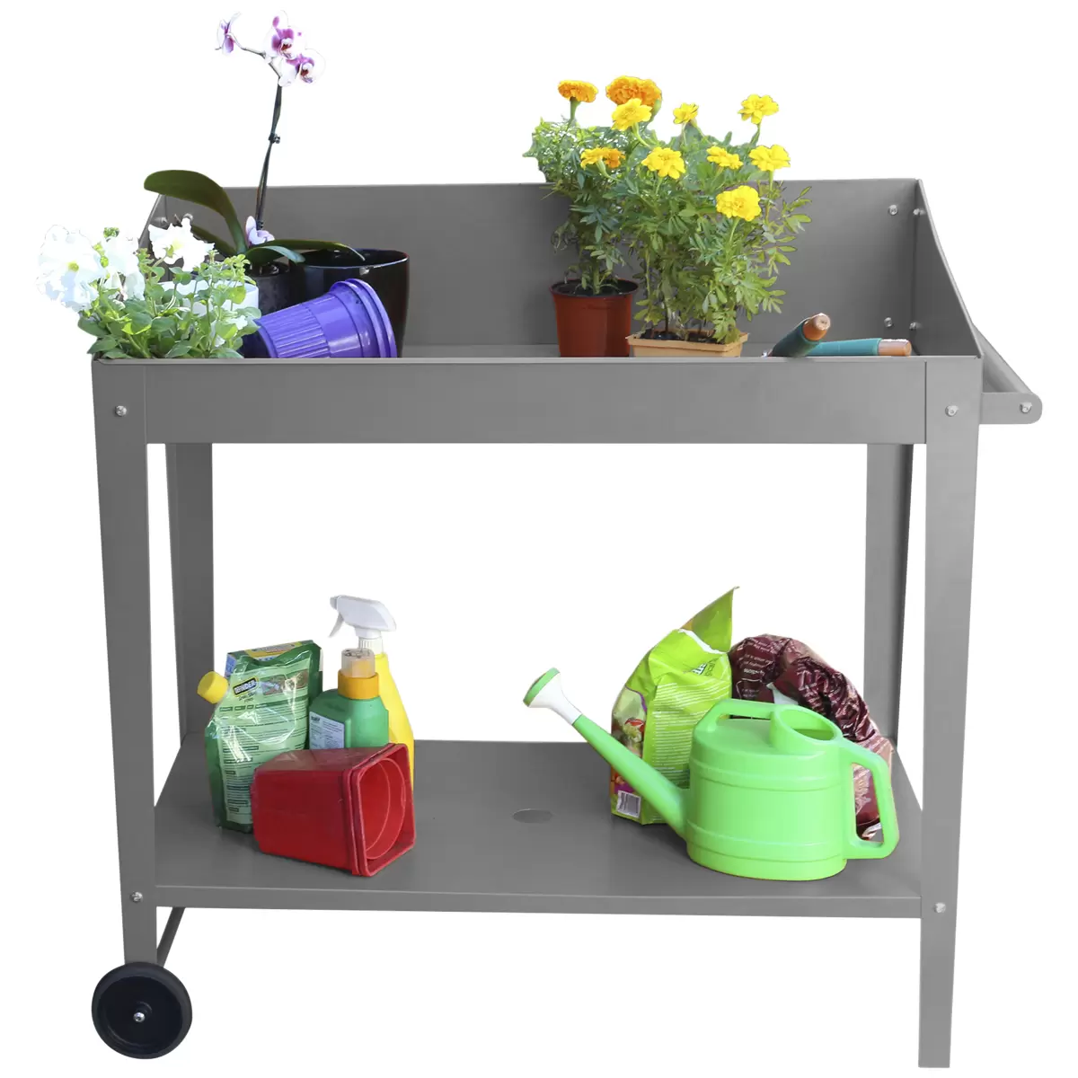 Greenlife Potting Bench Table Slate Grey 100 x 55 x 101cm