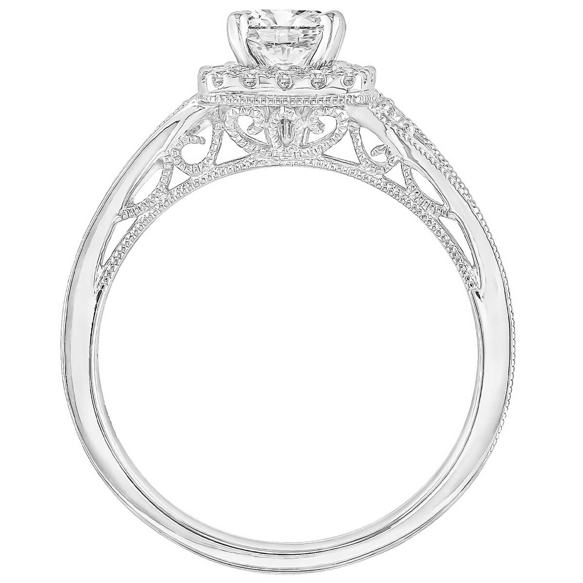 18KT White Gold 0.63ctw Diamond Engagement Ring