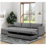 Thomasville Fabric Sofa Chaise With Storage Ottoman 3 Piece