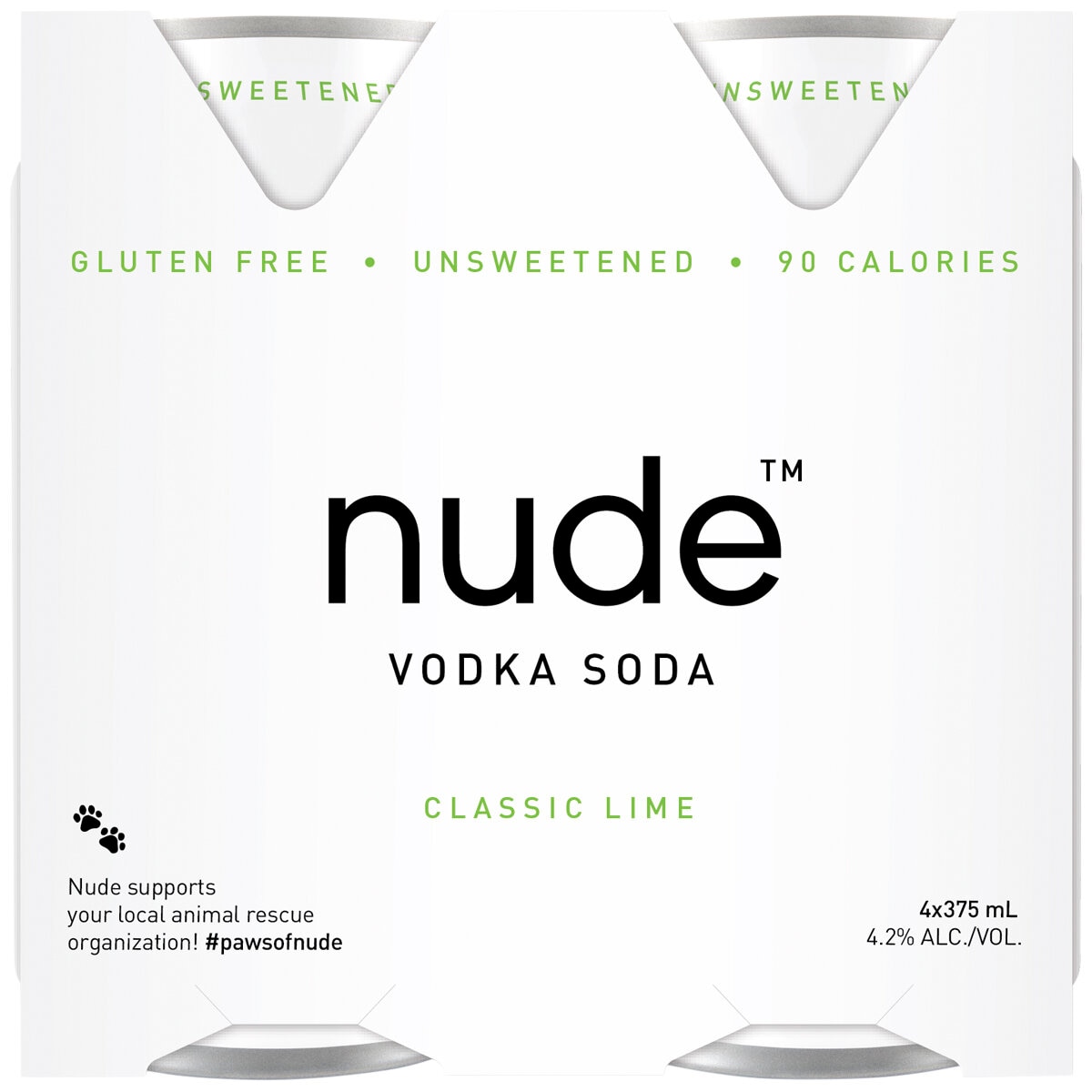 Nude Vodka Soda Mixer Pack 12 x 375ml