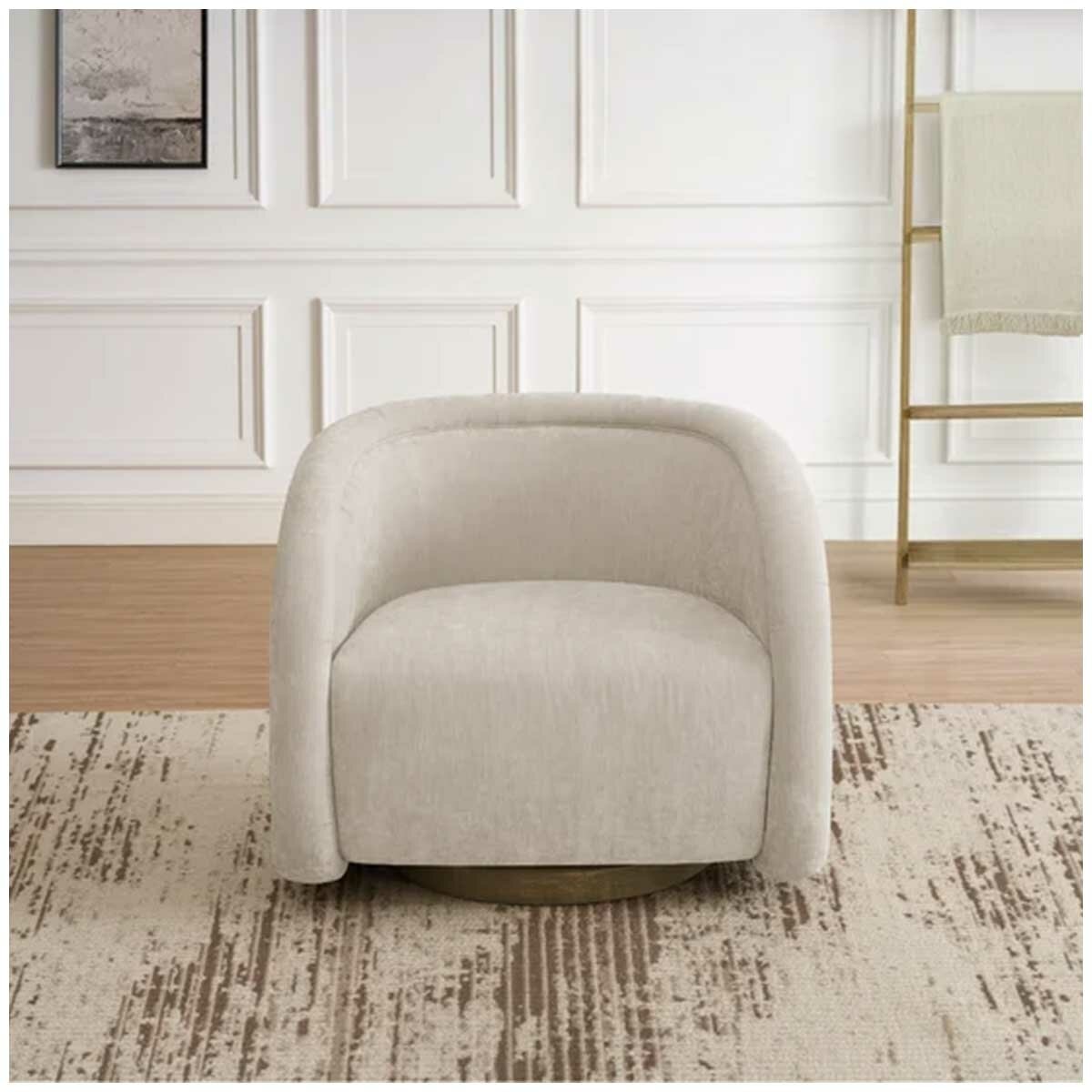 Henredon Aspen Hill Fabric Swivel Chair Henredon Aspen Hill Fabric Swivel Chair