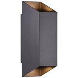 Nordlux Nico Square 22 Black Outdoor Wall Light IP54 GU10