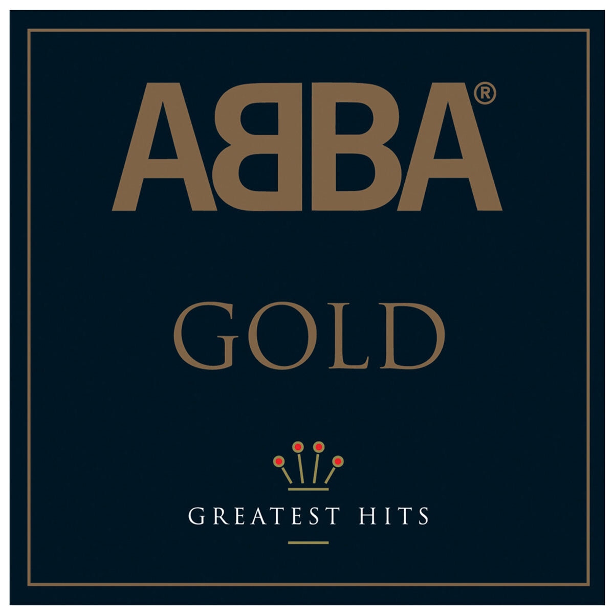 Framed Abba Gold Double Vinyl Album Art/