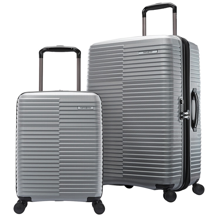 Samsonite STACKIT Hardside Luggage Set 2pc Silver | Costco Australia