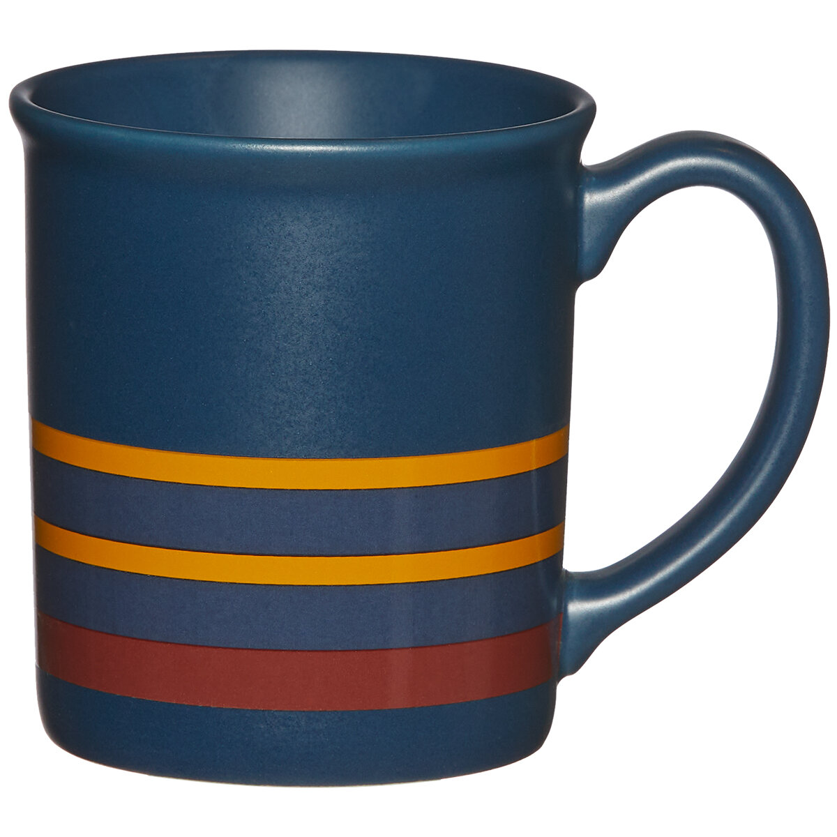 Pendleton Ceramic Mugs 4 Piece Set Camp Stripe Matte