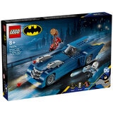 LEGO batman with the batmobile vs. harley quinn