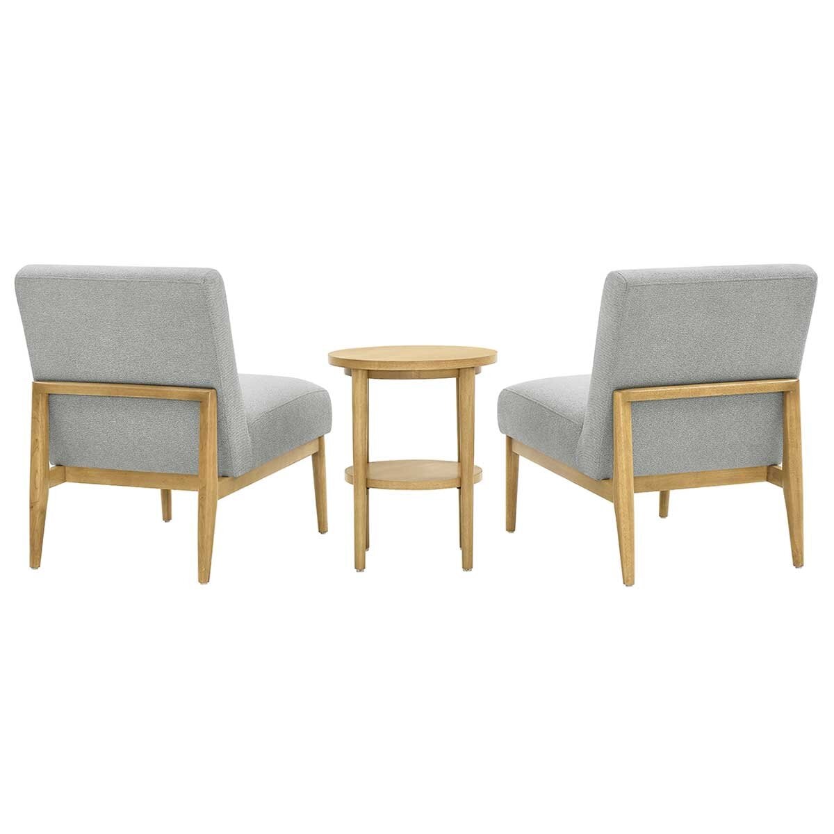 Thomasville Fabric Chair And Accent 3 Piece Table Set