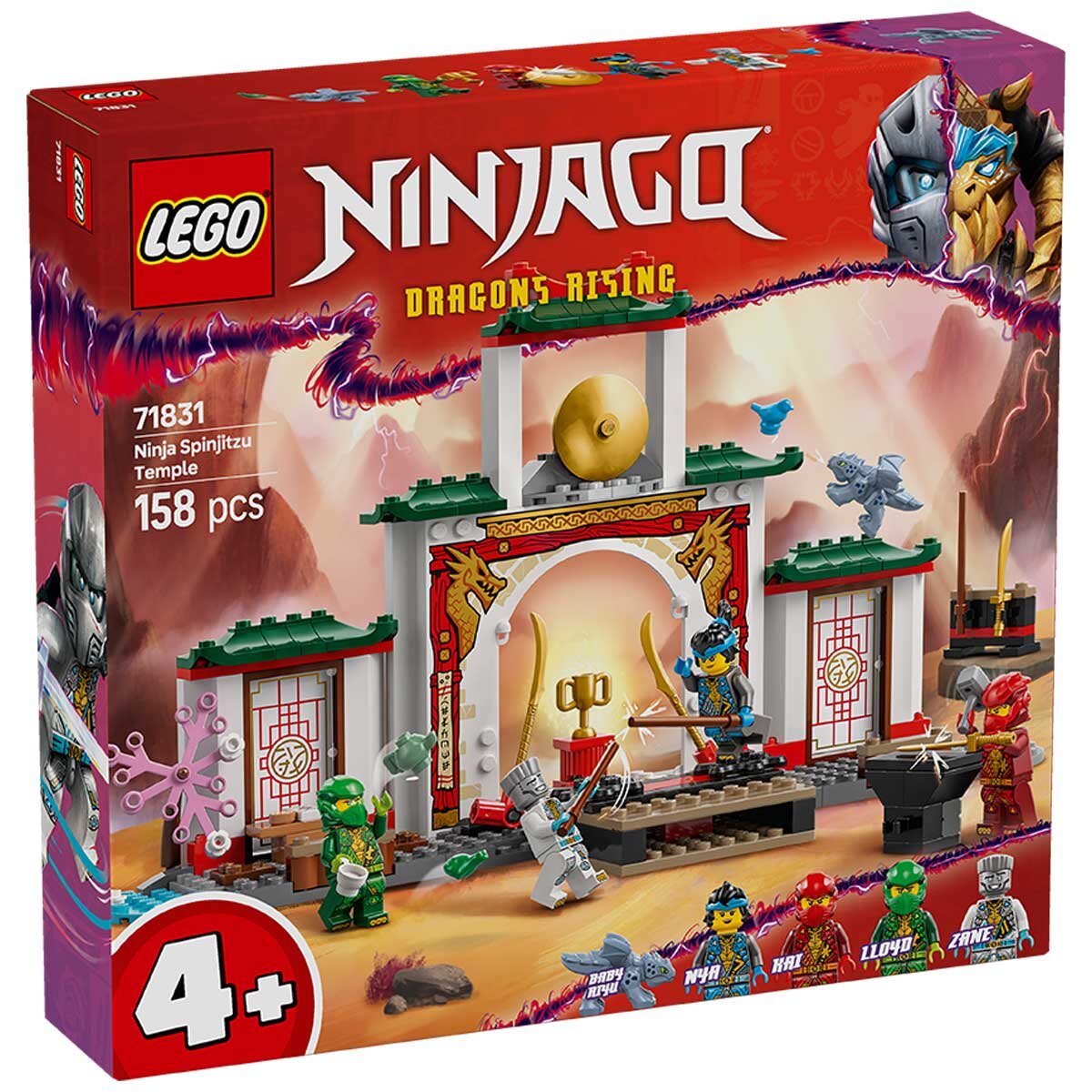 LEGO NINJAGO Ninja Spinjitzu Temple Action Toy Playset 71831