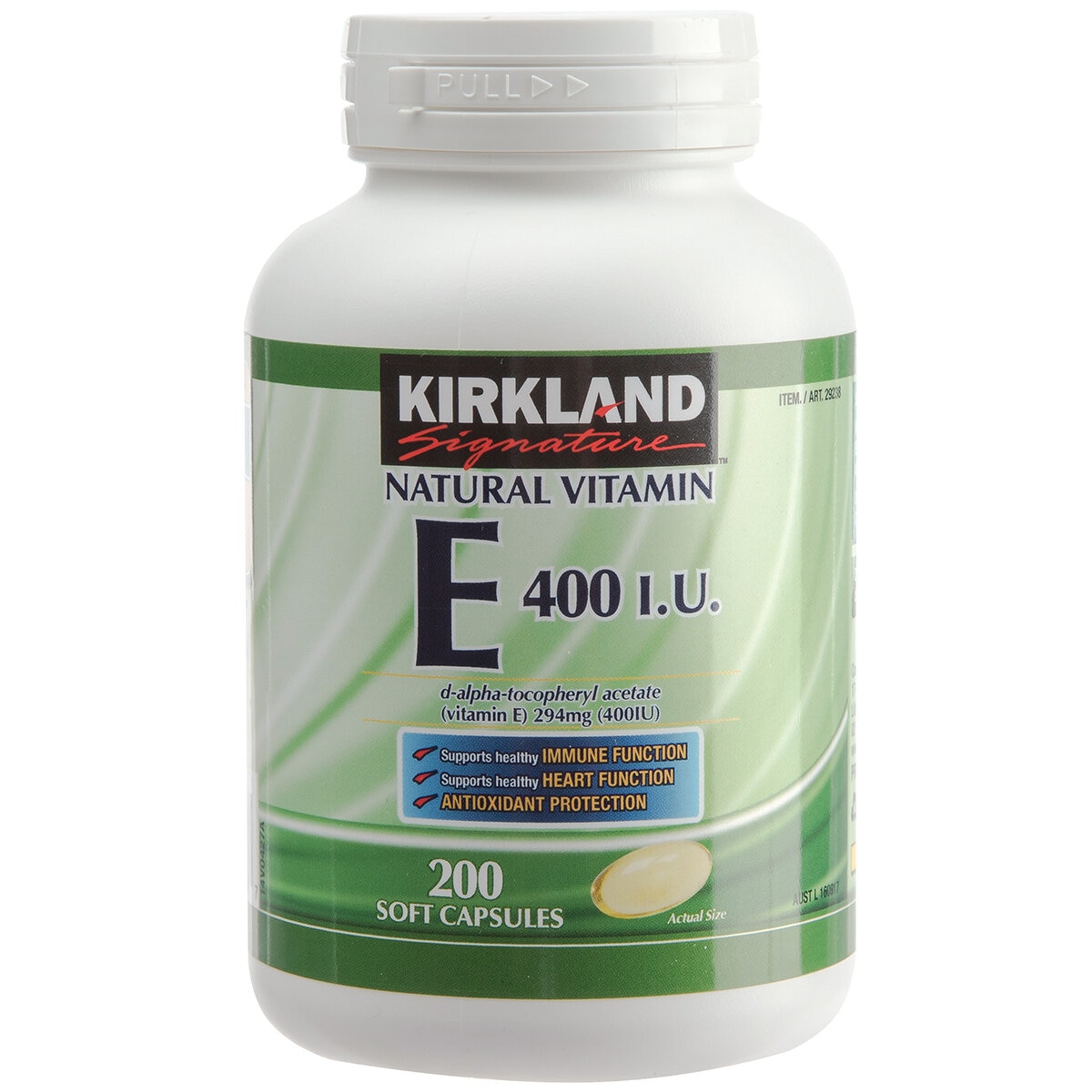 Kirkland Signature Natural Vitamin E 400 IU 200 Softgels