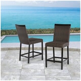 Agio Conway 2 pack Counter Height Wicker Chairs