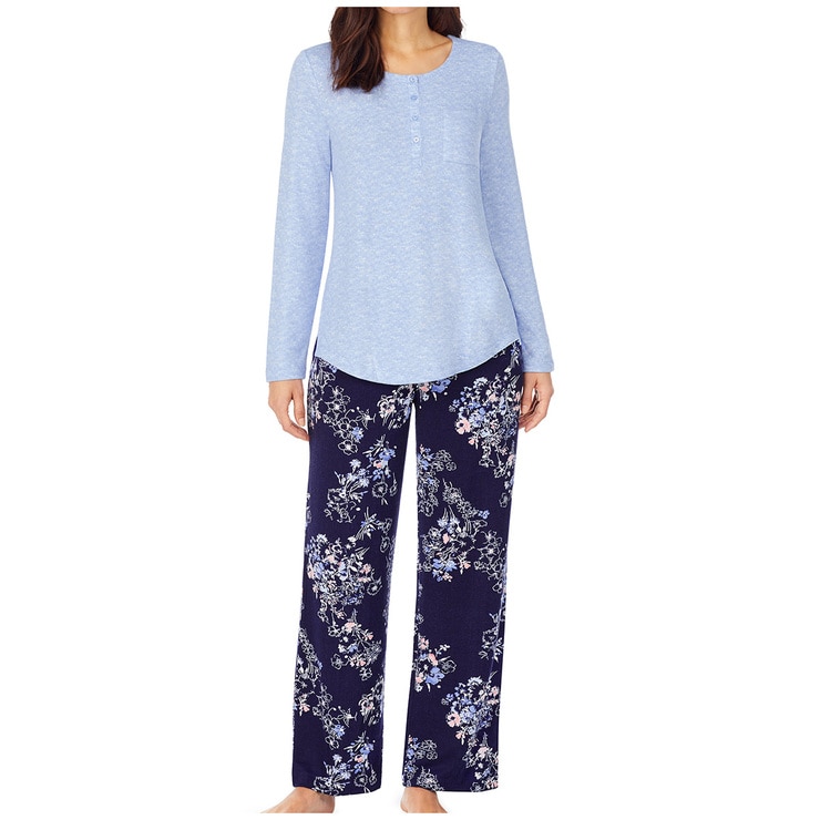 Carole Hochman Women's Pyjama Set Heather Blue | Costco Australia