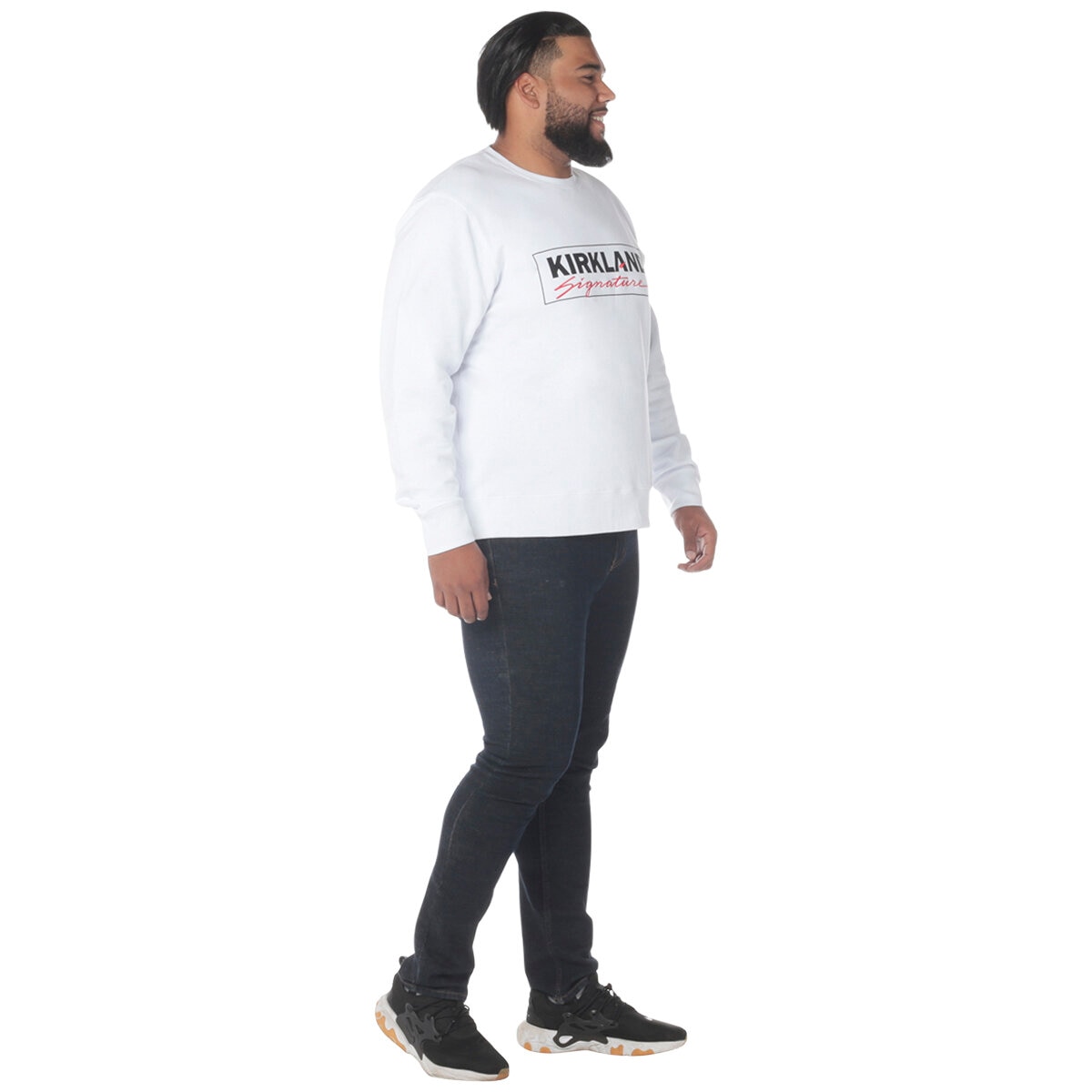 Kirkland Signature Unisex Fleece Crewneck White