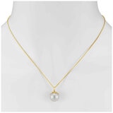 14KT Yellow Gold 10.5-11mm  Cultured Freshwater Pearl Pendant