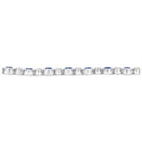 18KT WG 0.73CTW Diamond 3.22CTW Sapphire Bracelet