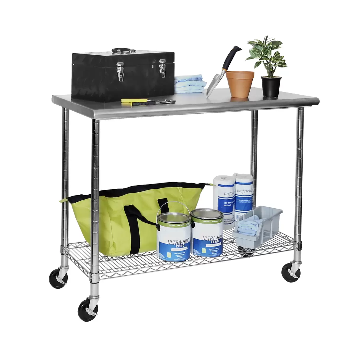 Seville Classics Stainless Steel Work Table