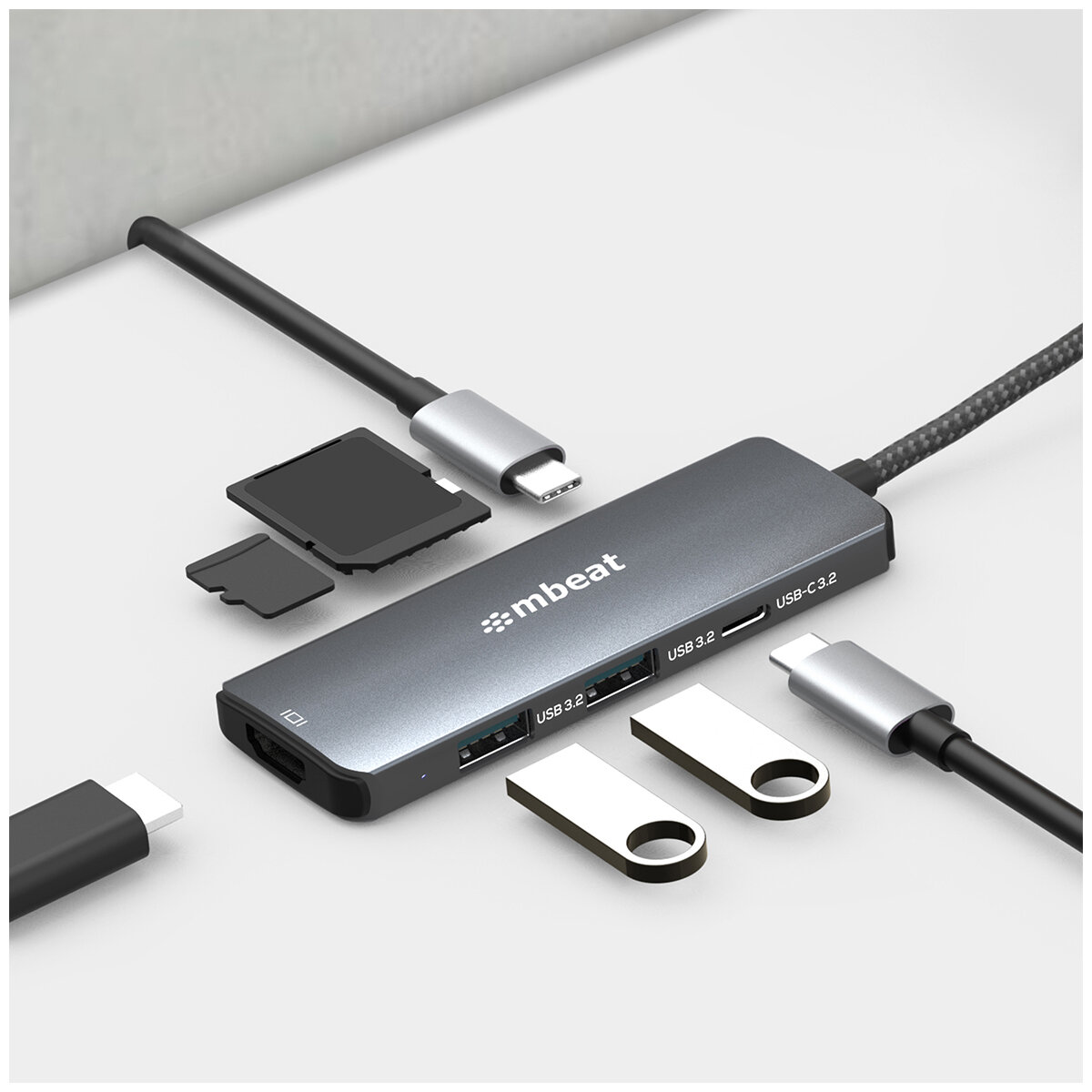 mBeat 7-in-1 USB-C 3.2 Gen2 Hub MB-UCD32-U7