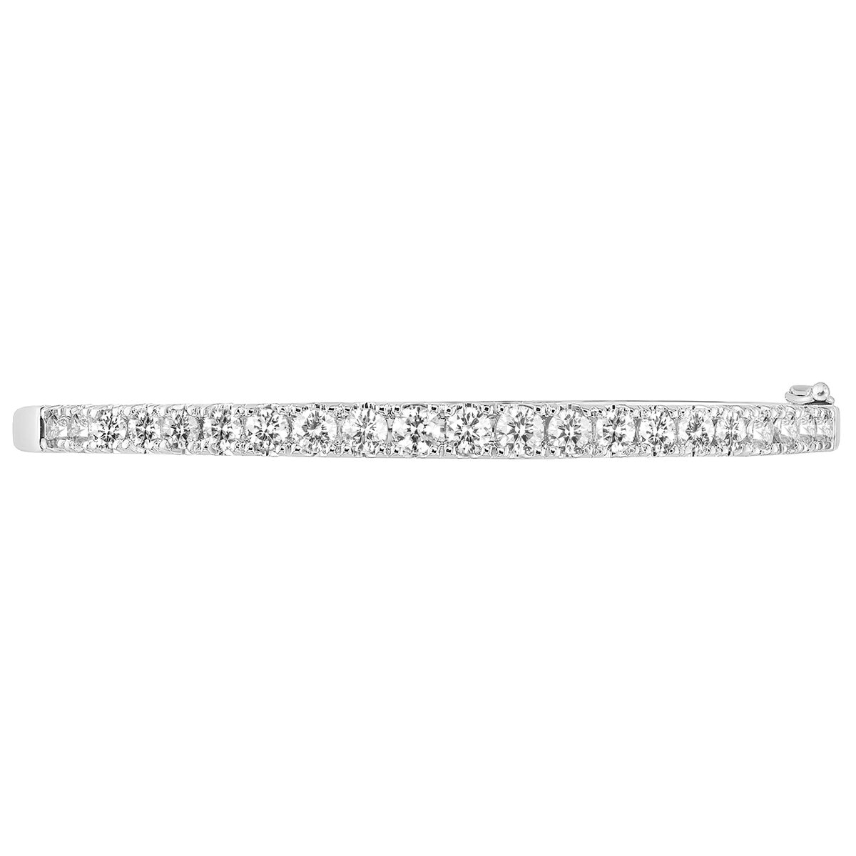 18KT White Gold 2.55ctw Diamond Bangle