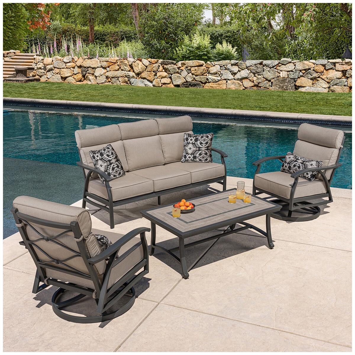 SunVilla Kingston 4 Piece Deep Seating Set