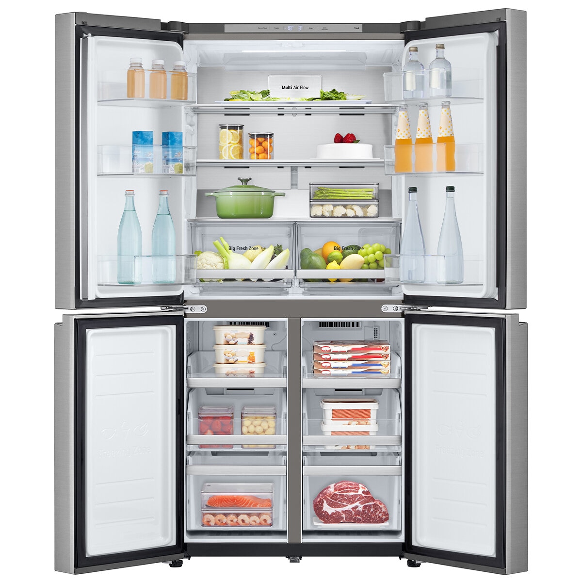 LG 530L Slim French Door Fridge in Matte Black Finish GF-B505PL