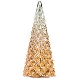 LED Glass Trees 5 Pack Gold