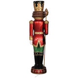 Christmas Caucasian Nutcracker with LED Lights and Music 1.8 m