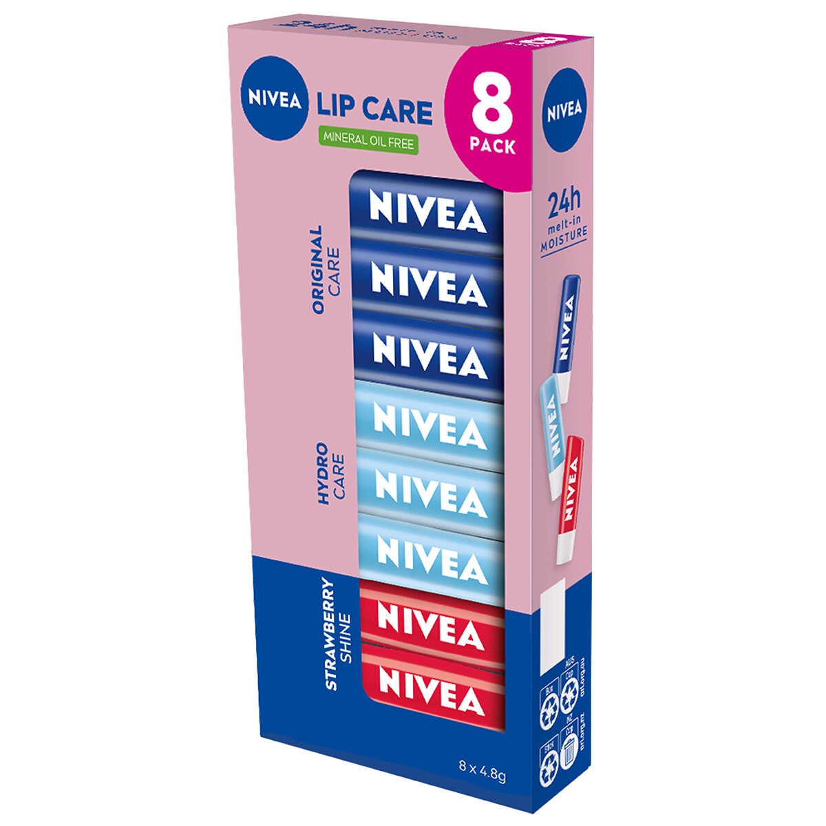 Nivea Lip Care For Soft Supple Lips 8 Pack Nivea Lip Care For Soft Supple Lips 8 Pack