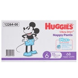 Huggies Boys' Ultra Dry Nappy Pants Plus Size 6 68 Nappy Pants