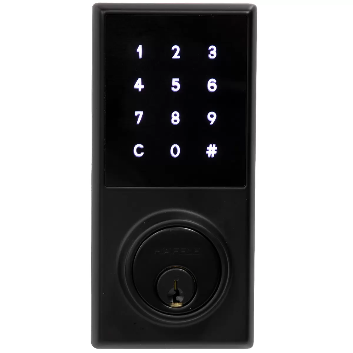 Hafele Digital Touch Control Dead Bolt Black