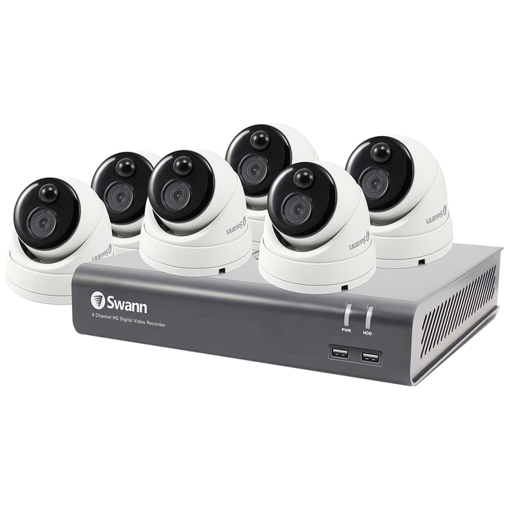 Swann 6 Camera 8 Channel 1080P Full HD DVR Security System ...