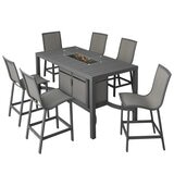 Agio Maricopa 7 Piece High Dining Fire Set