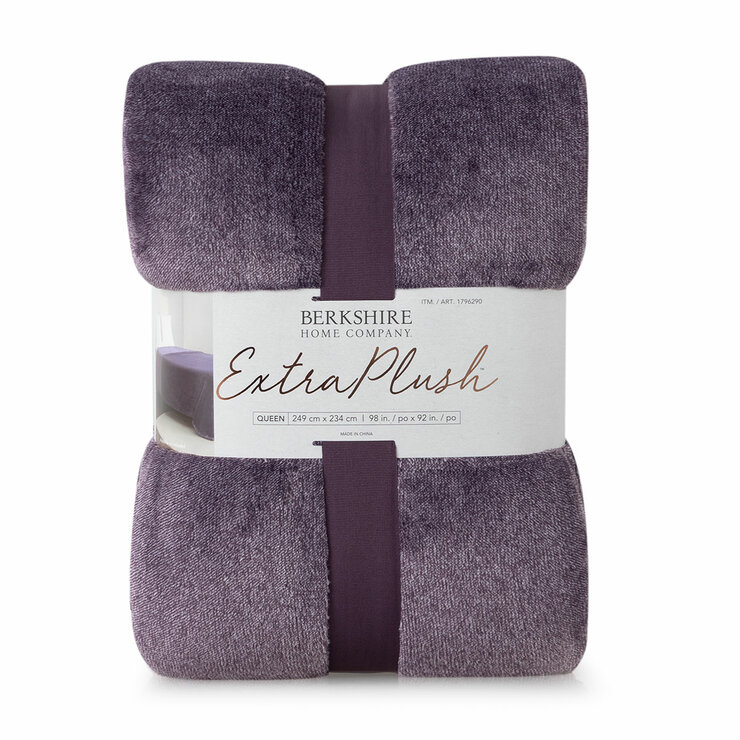 Berkshire Heathered Plush Blanket Queen 234 cm x 249 cm Berkshire Heathered Plush Blanket Queen 234 cm x 249 cm