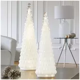 Glass Tree Christmas Ornaments 2 Pack