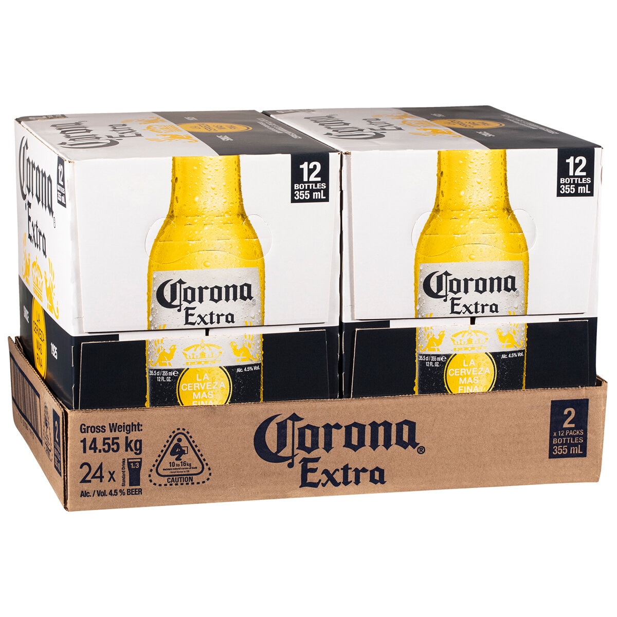 Corona Extra 2 x 12 x 355ml Bottles