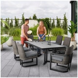 Agio Luna 7 Piece Woven Dining Set Agio Luna 7 Piece Woven Dining Set