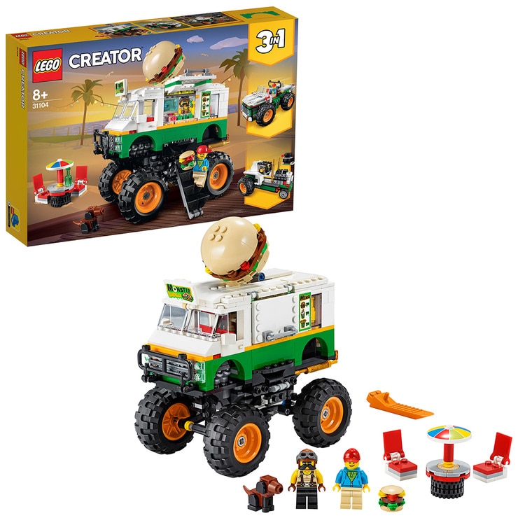 Lego Creator 3 In 1 Monster Burger Truck Construction Set 31104 Costco Australia