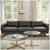 Valencia Berlin Black Leather Sofa