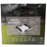 Onkaparinga Australian Wool Blanket Queen Black Grey