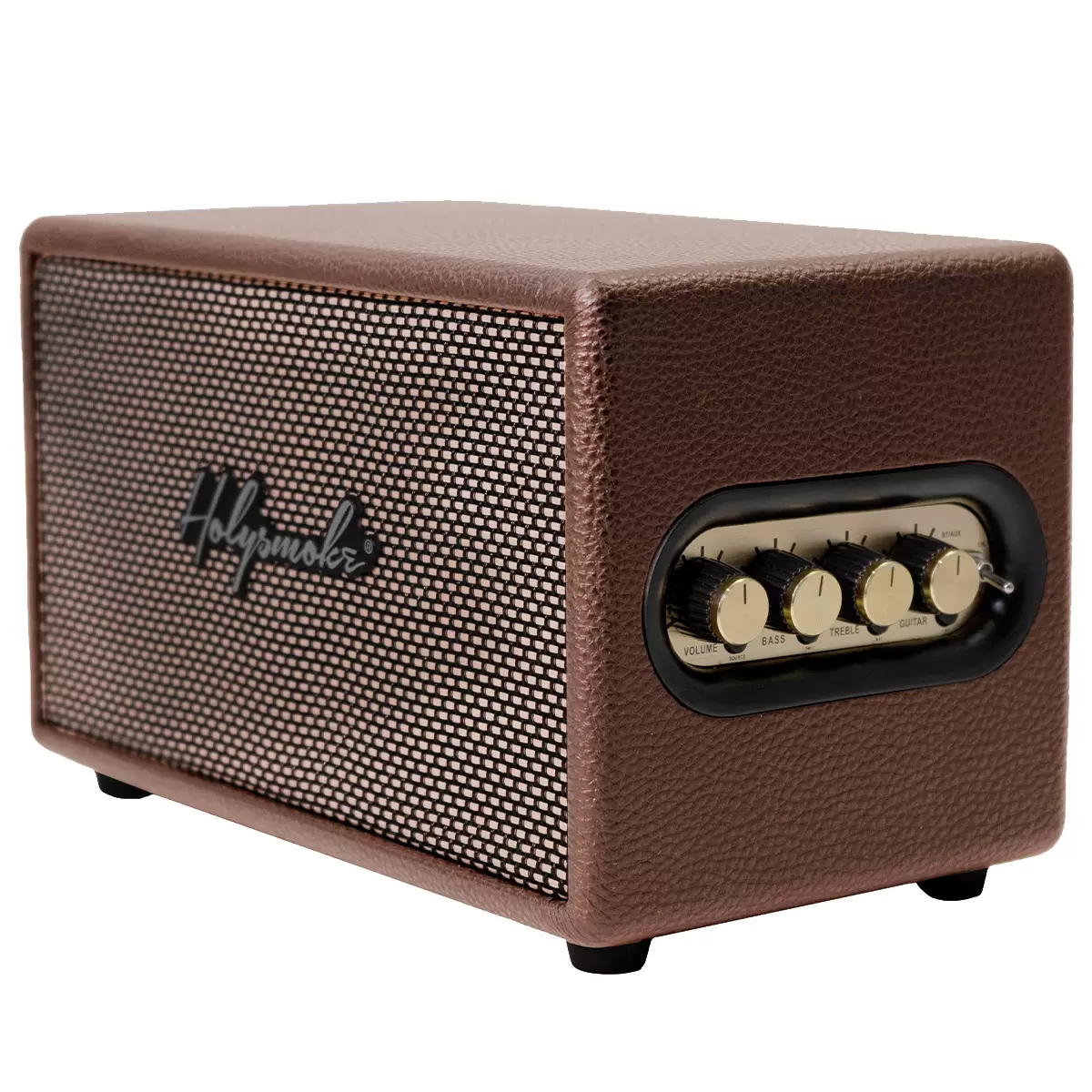 HolySmoke The Larry Retro Portable Bluetooth Speaker Brown HS-SPKBRN-TL