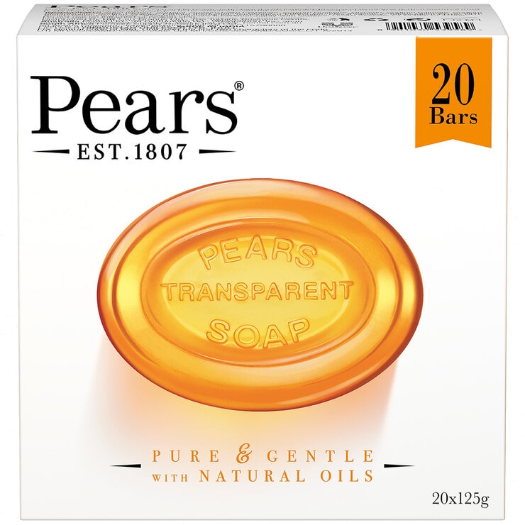 Pears Amber Transparent Soap 20 x 125g Pears Amber Transparent Soap 20 x 125g