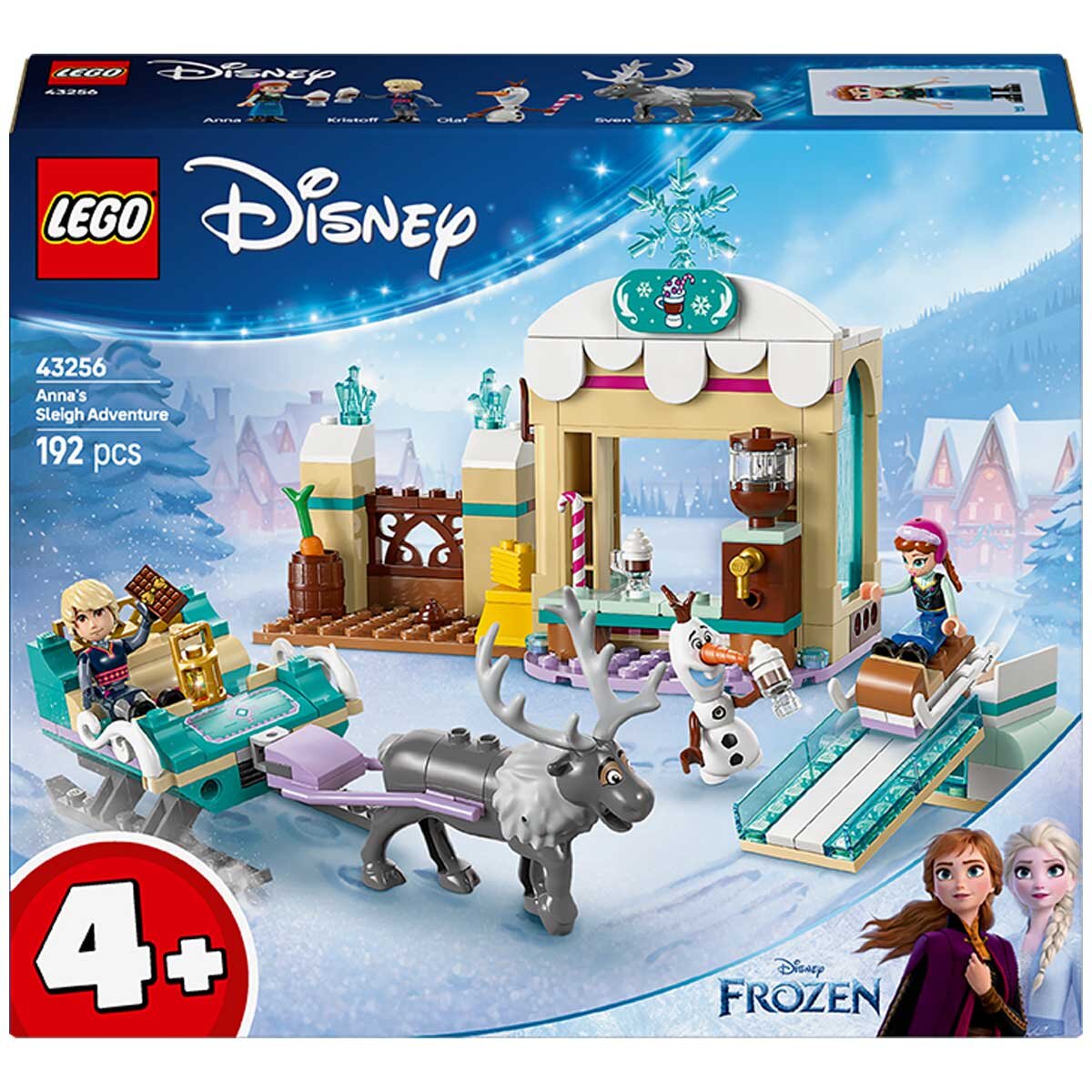 LEGO Disney Frozen Anna’s Sleigh Adventure Buildable Model Toy Kit 43256