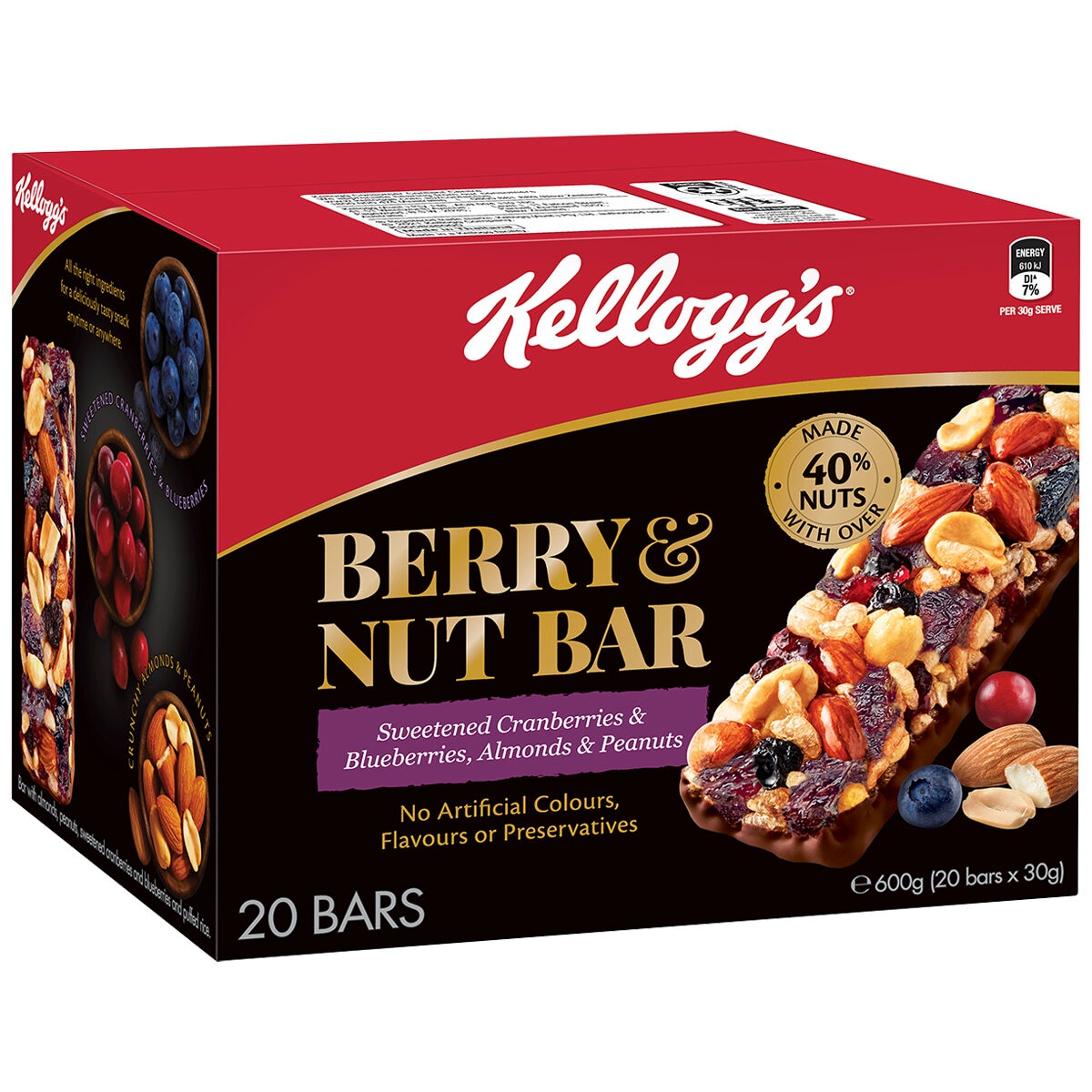 Kellogg's Berry and Nut Bar 20 x 30g | Costco Australia