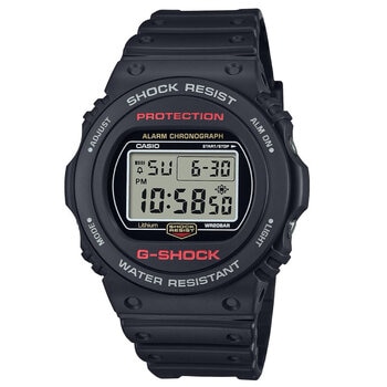 CASIO G-SHOCK Round Bezel Black Resin Digital Watch DW5750UE-1D