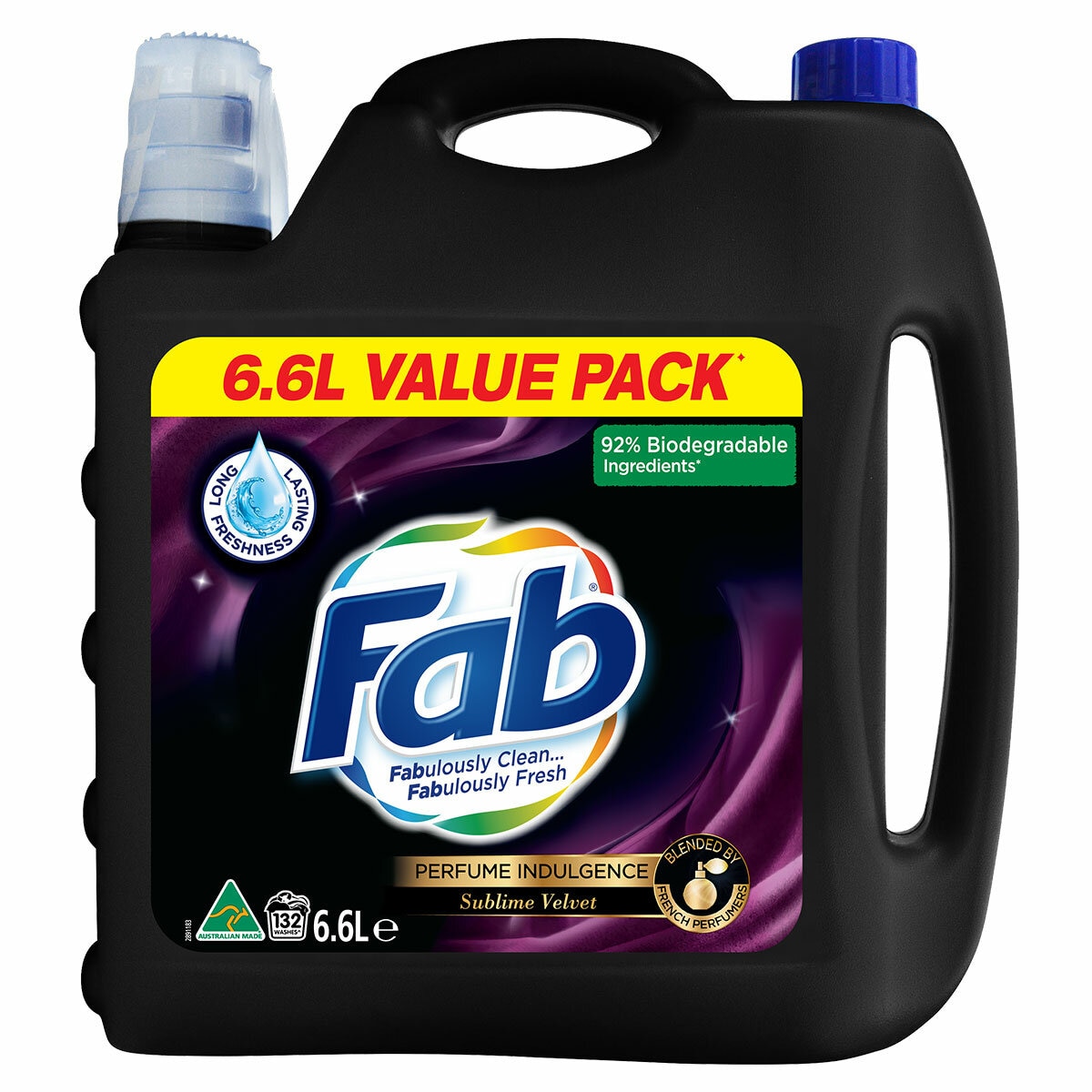 Fab Sublime Velvet Laundry Liquid 2 x 6.6L Fab Sublime Velvet Laundry Liquid 2 x 6.6L