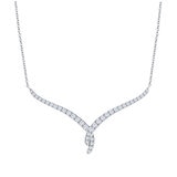 18KT White Gold 0.72ctw Diamond Necklace