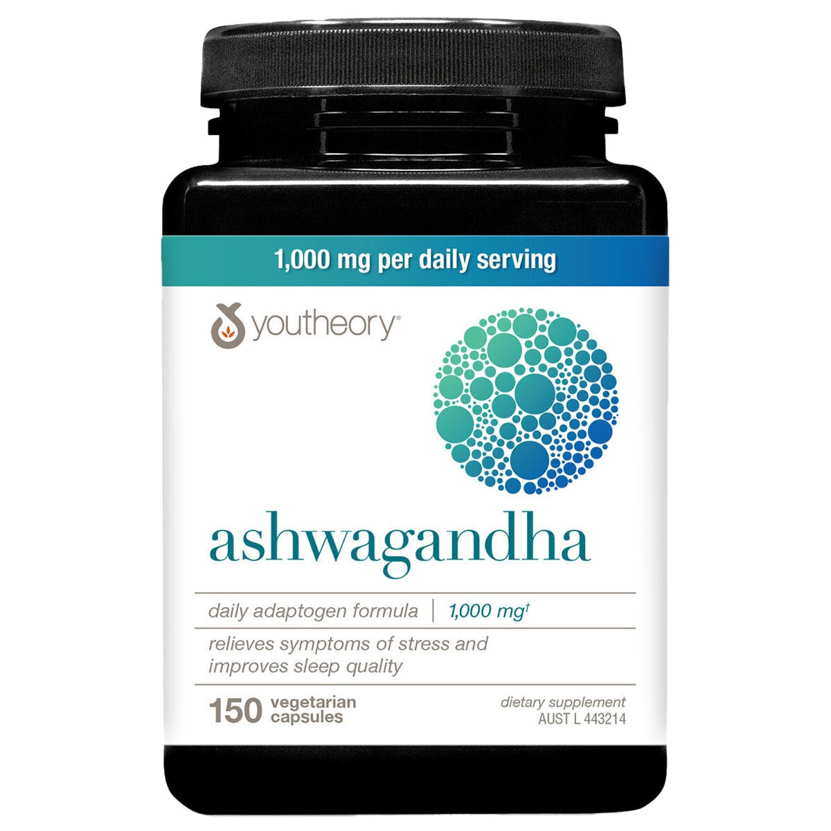 Youtheory Ashwagandha 1000mg 150 Capsules